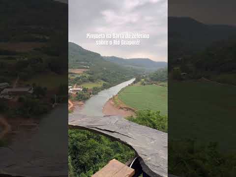 Pinguela da Barra do Zeferino sobre o Rio Guaporé! #rio #riograndedosul #pinguela