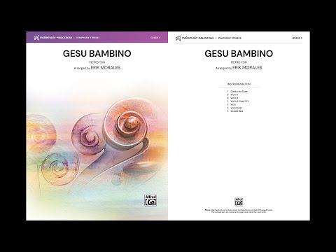 Gesu Bambino, arr. Erik Morales