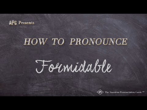 How to Pronounce Formidable (Real Life Examples!)
