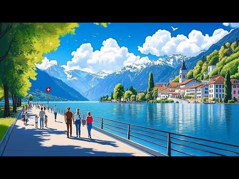 Lugano Switzerland🇨🇭 Walking in the Most Beautiful Swiss City | Lake Lugano