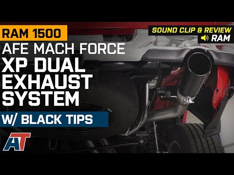 2019 RAM 1500 5.7L AFE MACH Force XP 3 in. Dual Exhaust System w/ Black Tips Sound Clip & Review