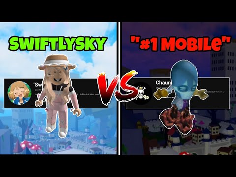1v1ing "The Best Mobile Player"! (SwiftlySky VS Chauncey) | Blox Fruit