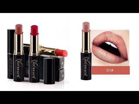 Niceface | Matte & Velvet Lipstick | 01 | Rossetto Nude Chiaro Shimmer