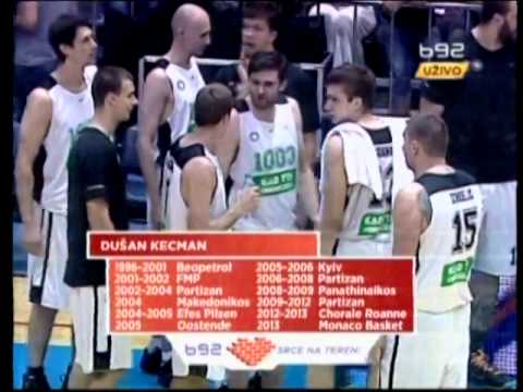 Dušan Kecman - trojka sa pola terena na oproštajnom meču