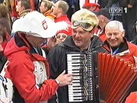 Nietypowi kibice na trybunach w Planicy (25.03.2007)