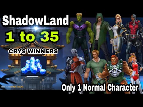 SHADOWLAND F2P [ 1_35 ] speed ×2 || Only 1 Normal Character🔥CRYSTALS WINNERS 💎