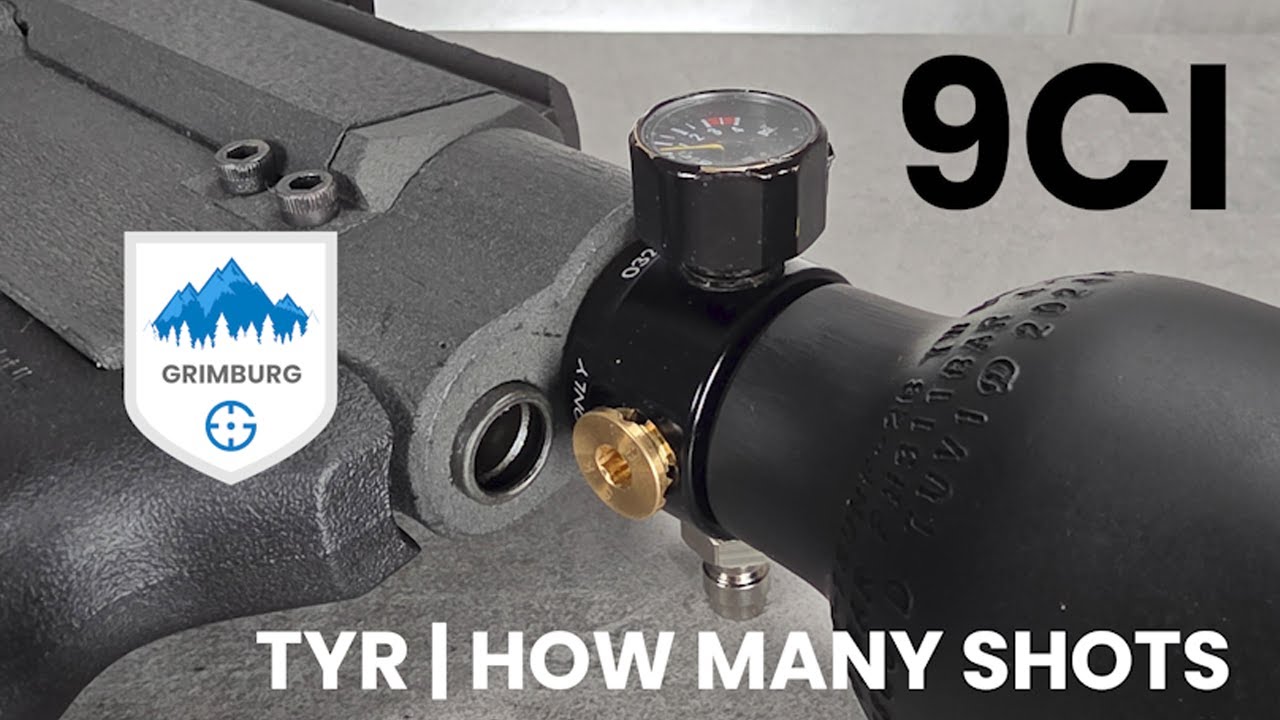 Grimburg TYR Less Lethal Launcher – How Many Shots on a 9ci Tank?