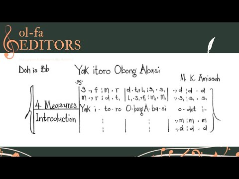 Yak ikom Obong Abasi - in Efik Language | M. Amissah | Solfa Edition