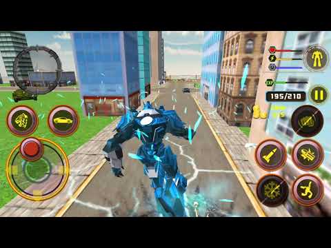 US Police Transform Robot Car White Tiger Game - ANDROID