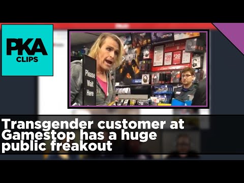 Transgender customer at Gamestop has a huge public freakout - PKA Clip