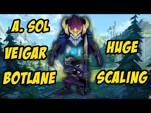 VEIGAR ASOL BOTLANE COMBO: HUGE SCALING | Full Match | League of legends