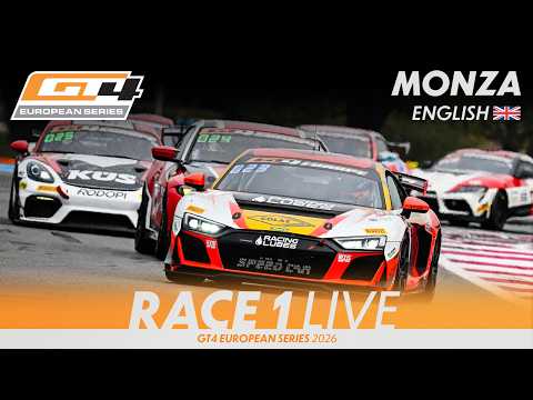 LIVE I Race 1 I Monza I GT4 European Series 2026 (English)