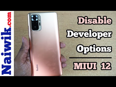 Disable Developer Options in Redmi Note 10 Pro Max