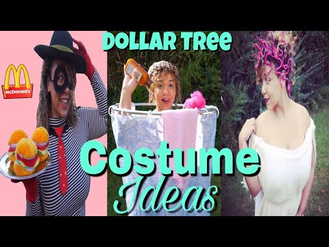 Dollar Tree DIY Halloween Costume Ideas | Dollar Tree Costume Challenge Video