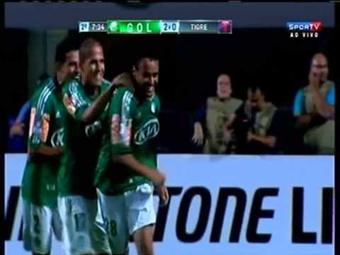 Gol de Charles - Palmeiras 2 x 0 Tigre - Taça Libertadores 2013
