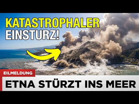 VOR 1 MINUTE: Ätna auf Sizilien rutscht ins Meer – Wissenschaftler warnen vor katastrophalem Kollaps
