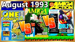 Cover Disk Face Off - August 1993 | Amiga Computing, Amiga Action, One For Amiga