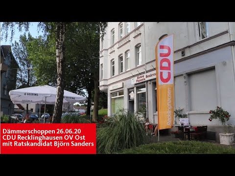 Dämmerschoppen CDU Recklinghausen Ost 26.06.20 mit Ratskandidat Björn Sanders (Hillen/Quellberg)