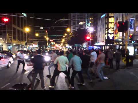 Flash haka after all blacks win, Courtenay pl