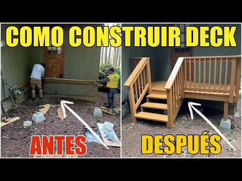 Como Construir Un Deck De Madera En Un Día De Paso A Paso Usando Madera de Cedro y Pressure Treated