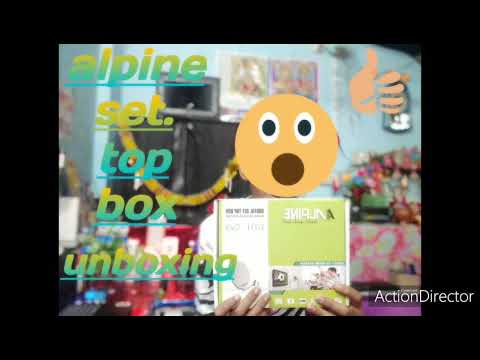 Alpine set.top box unboxing