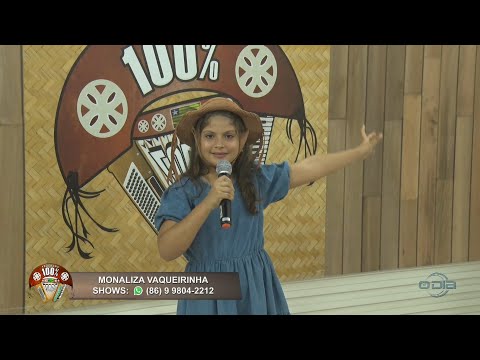 Monaliza Vaqueirinha exibe seu talento no Programa 100% Forró