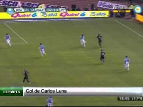 Gol de Carlos Luna. River 3 Rafaela 0. Torneo Final 2013 (Infobae.com)