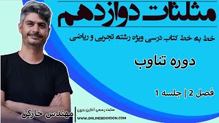 تدریس فصل 2 ریاضی 12 ام تجربی و حسابان 2 ویژه امتحان نهایی جلسه 1 مهندس خارکن