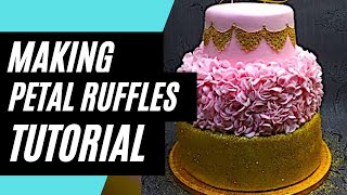 How To Make Petal Ruffles Using Modelling Paste