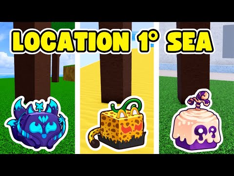 All fruit spawn location 1st sea iN Blox Fruits