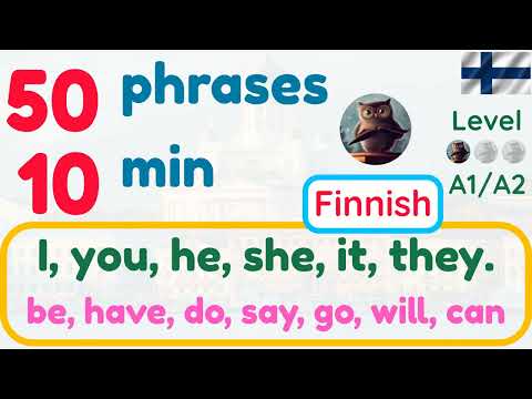 [A1-A2] Super easy Finnish phrases: Personal pronouns with 6 verbs