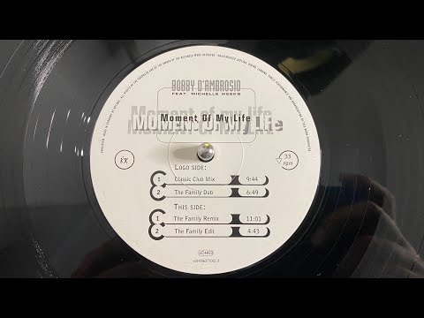 Bobby D'Ambrosio Feat. Michelle Weeks – Moment Of My Life (The Family Dub) - Club Tools 1997