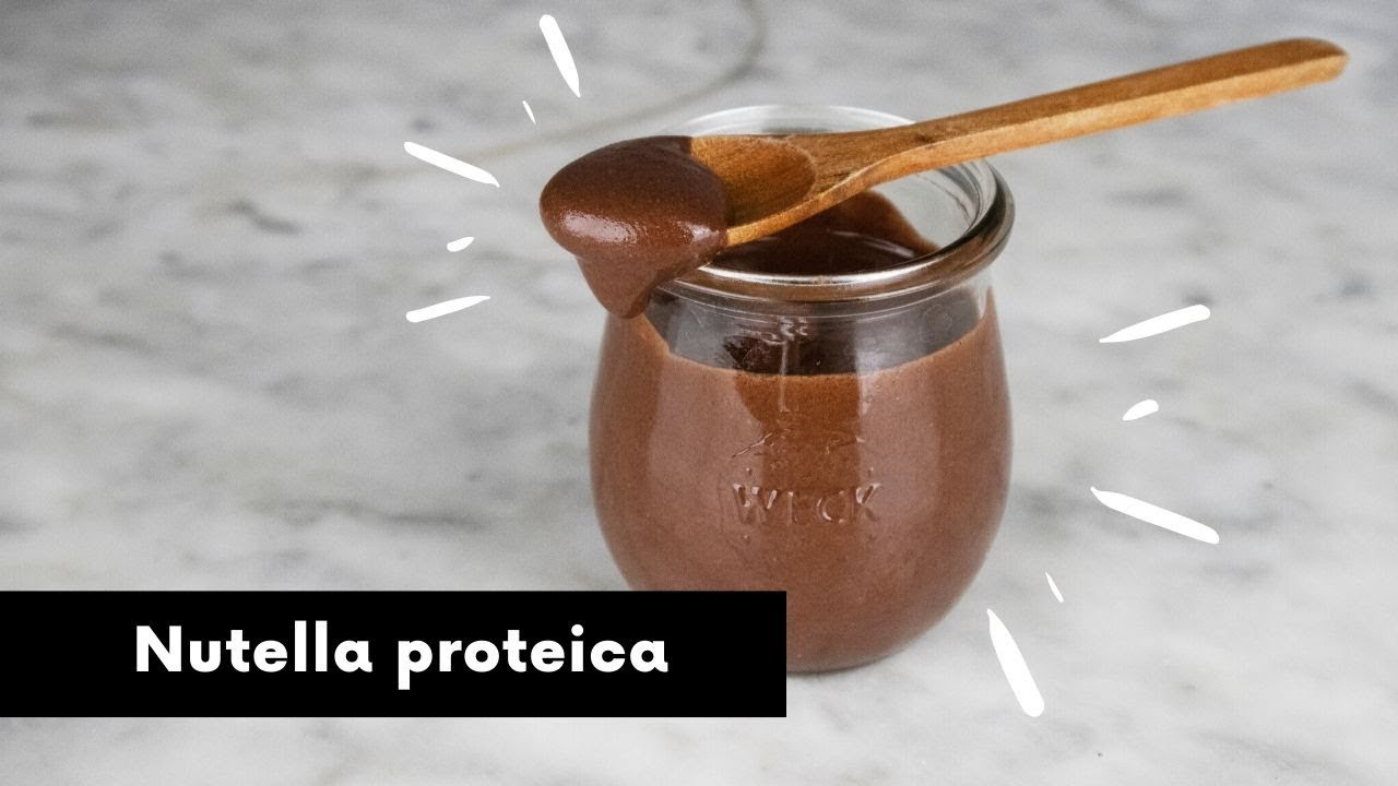 NUTELLA PROTEICA CON 3 INGREDIENTI | Senza zucchero, lattosio e glutine | Ricetta vegan facilissima