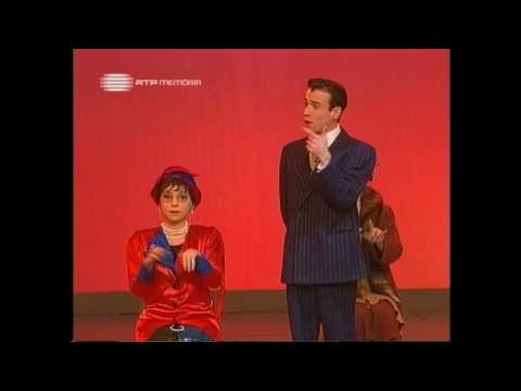 Anabela e Henrique Feist como par romântico no Cabaret