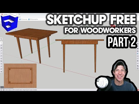 SketchUp Free for Woodworkers PART 2 - Using Groups and Components!
