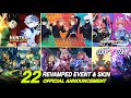 All 22 Upcoming Event And Skins Revamped Updates Returning Possibility And Official Announcement