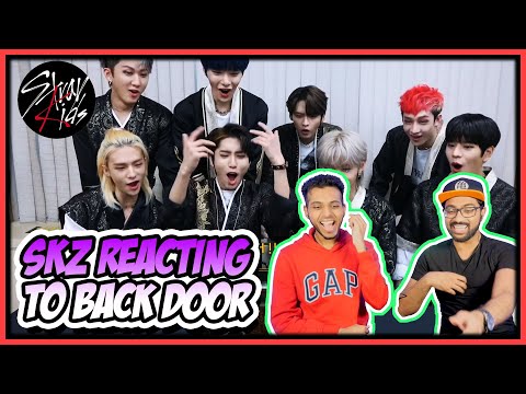 STRAY KIDS REACTING TO BACK DOOR REACTION