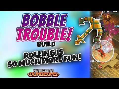SpookyFairy - [Minecraft Dungeons] "Bubble Trouble" OP Tank ANCHOR Roll Build (Guide + Gameplay)