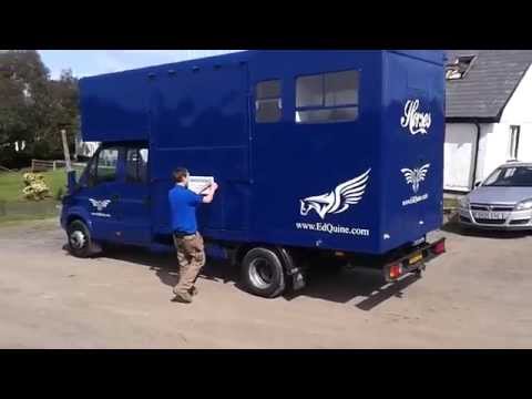 iveco 6.5 ton horsebox converted by EdQuine ltd west wales 2015