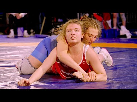 U20 North America vs Europe. Tatyana Lagrange vs Hristina Demchuk 69kg. Women wrestling. B-cam-m