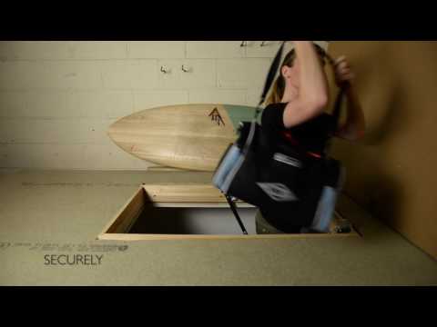 Timber Bi folding loft ladder demonstration- Empire lofts