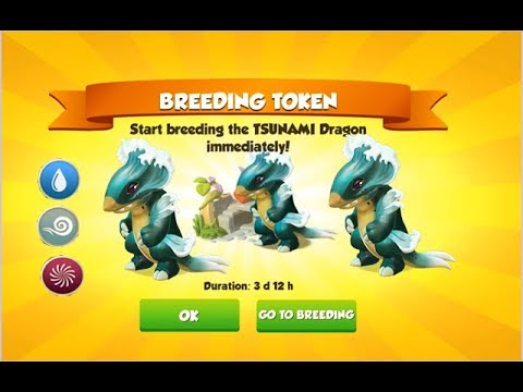 Breeding Token- Tsunami Dragon-Dragon Mania legends | Elite League Dragon | DML | HD