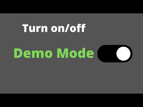 How to enable turn on or disable demo mode on android galaxy phone
