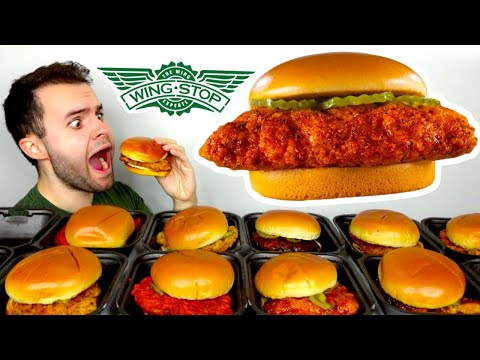 I tried Wingstop’s 12 NEW Chicken Sandwiches! EVERY FLAVOR REVIEW!