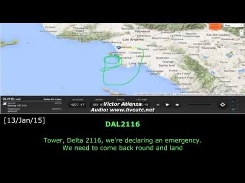 [REAL ATC] DELTA with YAW FAILURE at LOS ANGELES INTL Video