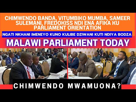 CHIMWENDO BANDA, MUMBA, FREDOKISS, SAMEER SULEMAN, KALIATI, SKEFA CHIMOTO AT PARLIAMENT ORIENTATION
