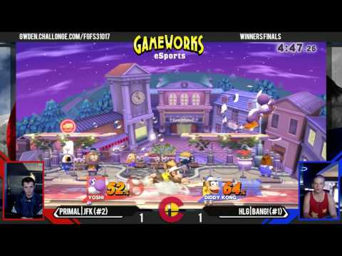 Primal | JFK (Yoshi) Vs. HLG | BANG! (Diddy Kong) - Winners Finals