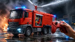 RC Fire Truck Unboxing 🚒 Real Water Spray! 1:24 Scale Unboxing