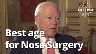 What is the best age to perform a nose surgery?