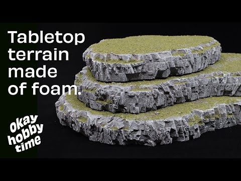 How to make wargaming terrain hills for Warhammer, D&D, and more!